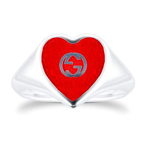 gucci heart shirt|Gucci heart ring for sale.